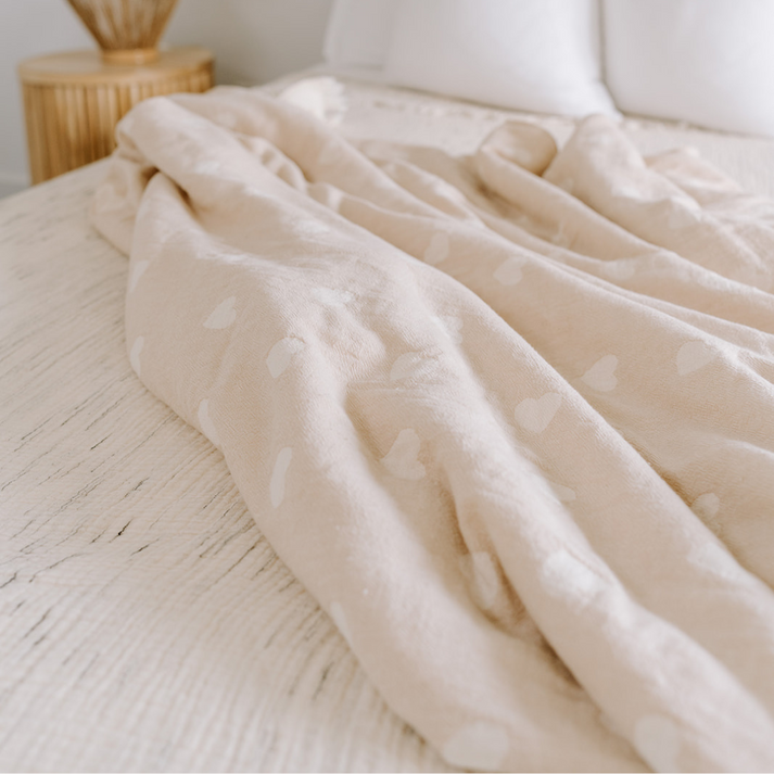 FLEECE LINED THROW