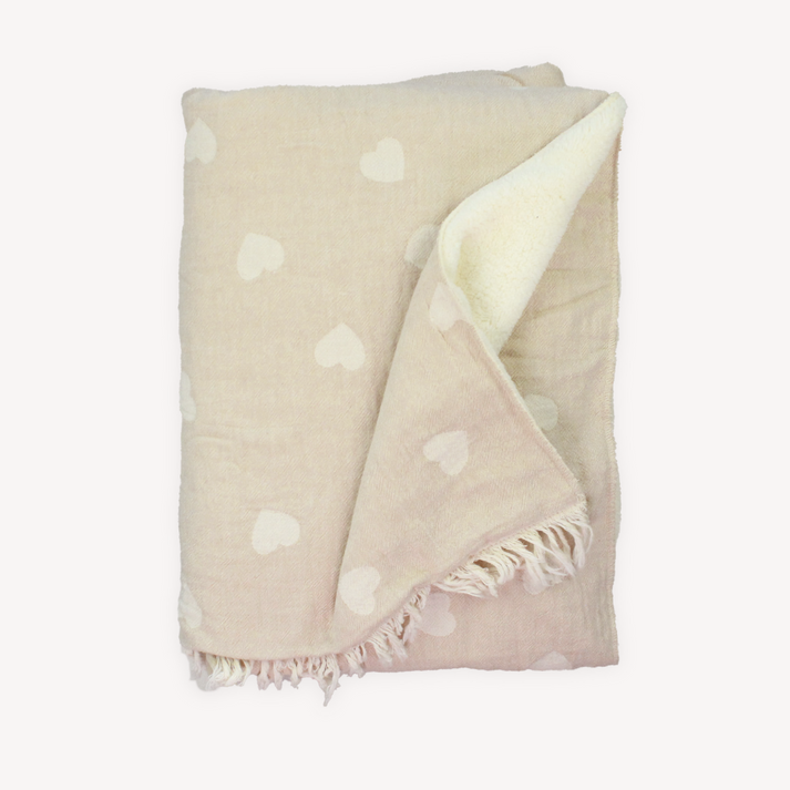 FLEECE LINED THROW