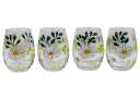 HAND PAINTED DAISY WINE GLASS