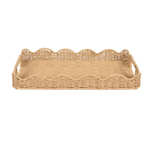 RATTAN SERVING TRAY