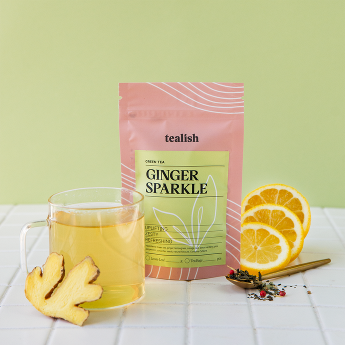 GINGER SPARKLE GREEN TEA
