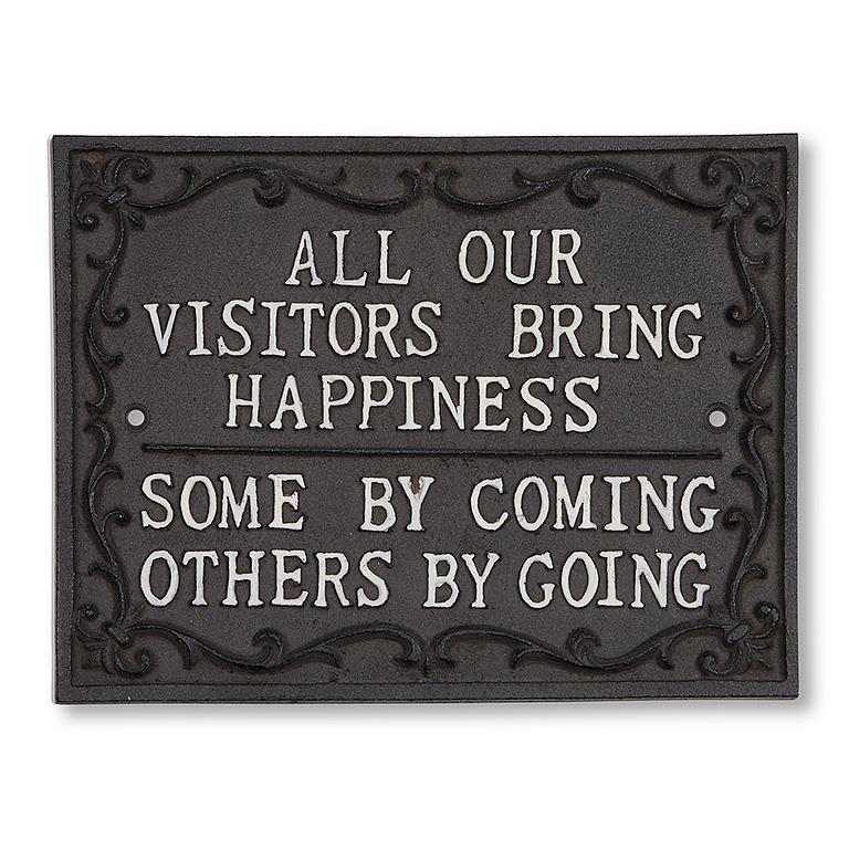 VISITOR SIGN – GARDEN GATE HOME DECOR