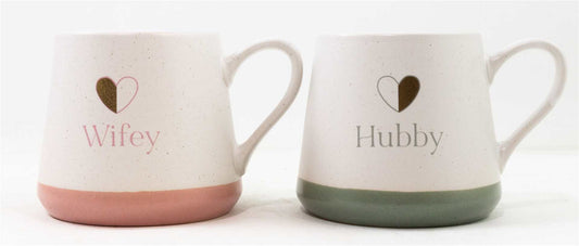 WIFEY/HUBBY MUG SET