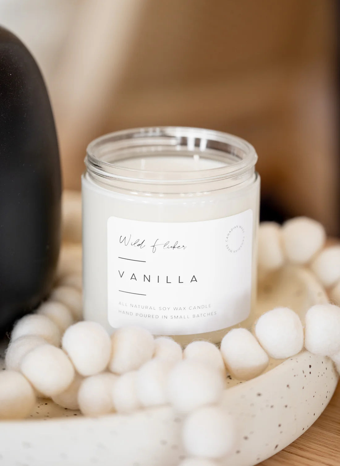 VANILLA SOY WAX CANDLE