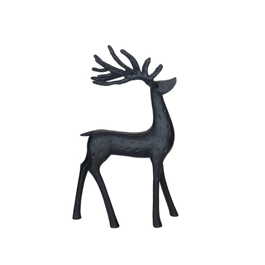 BLACK RESIN DEER