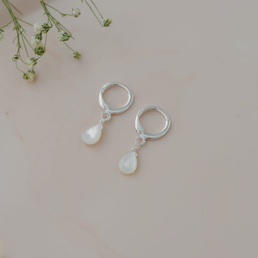 ZIA HOOPS - MOTHER OF PEARL