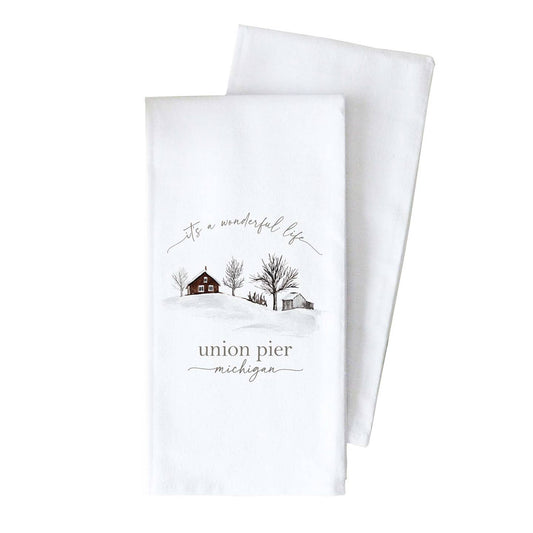 WONDERFUL LIFE GRIMSBY TEA TOWEL
