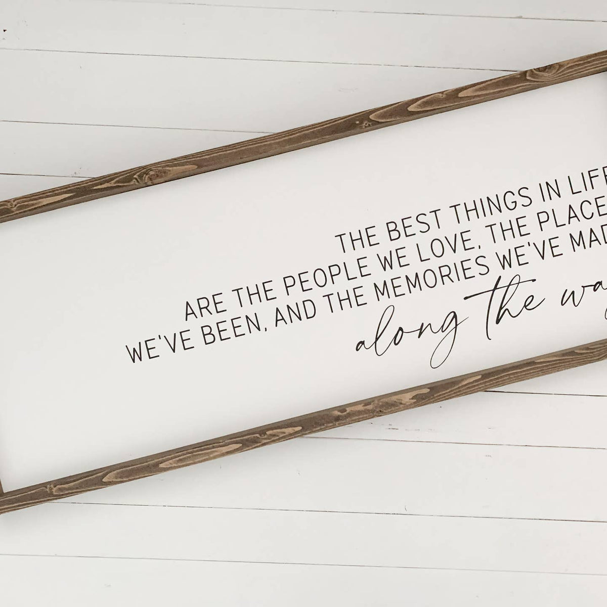 BEST THINGS IN LIFE WOOD FRAMED ART