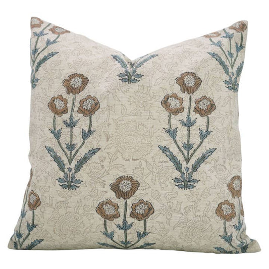AMITABH BLOCK PRINT LINEN PILLOW