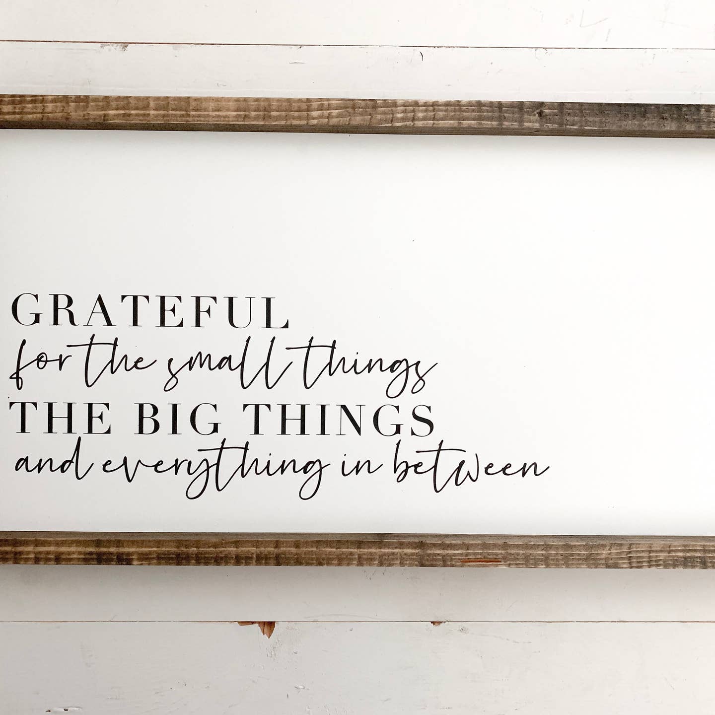 GRATEFUL WOOD FRAMED ART