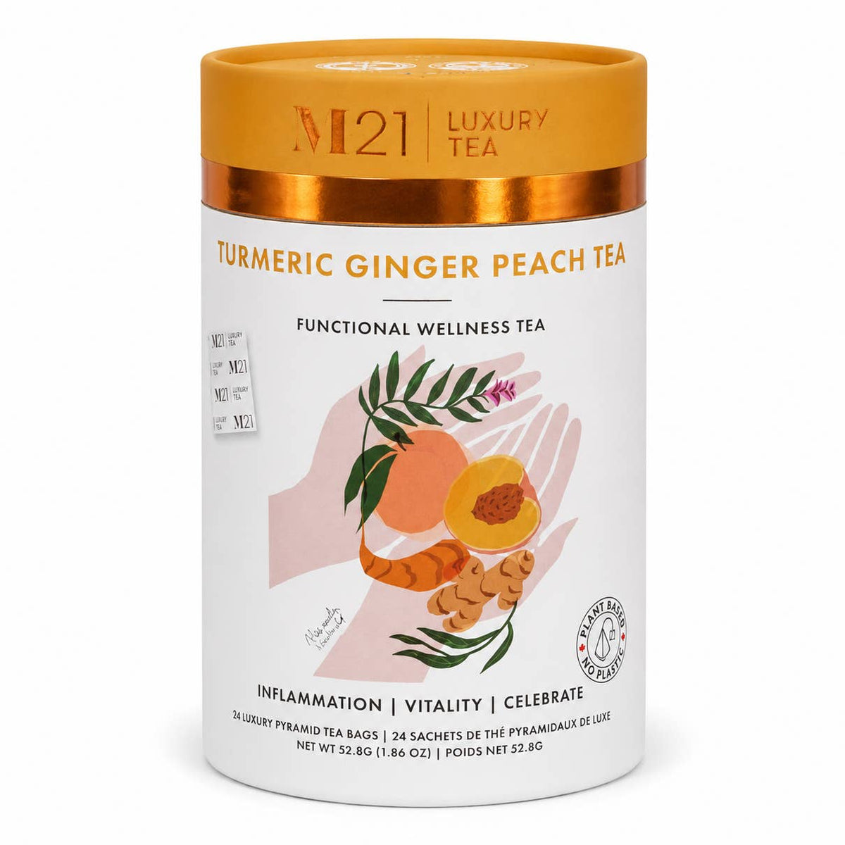GINGER PEACH HERBAL TEA