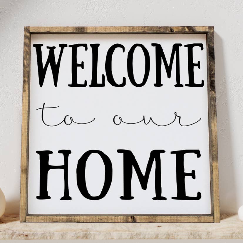 THIS IS OUR HOME WOOD SIGN
