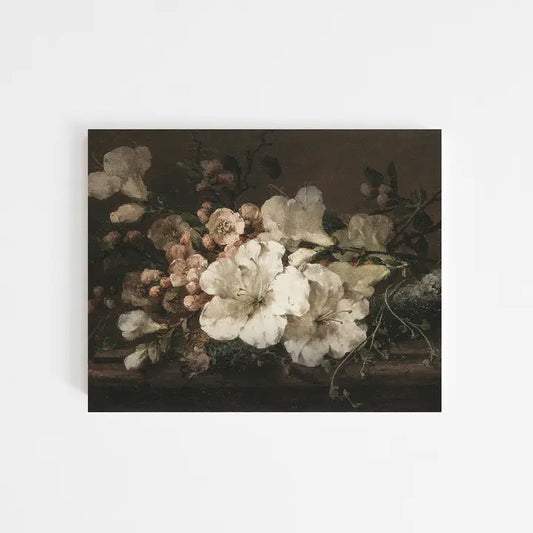 MOODY FLORAL VINTAGE ART PRINT