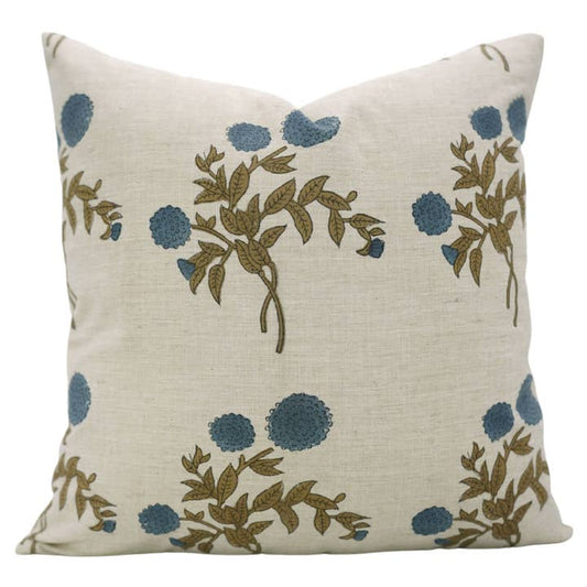 GULAB BLOCK PRINT LINEN PILLOW