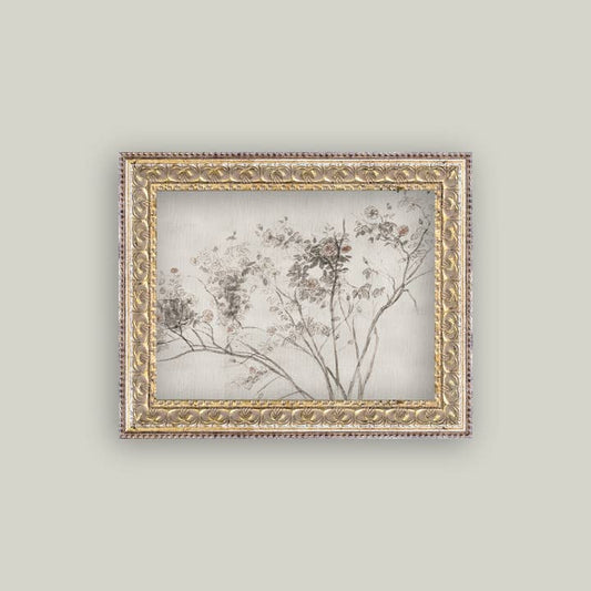 ROSE BUSH FRAMED ANTIQUE ART
