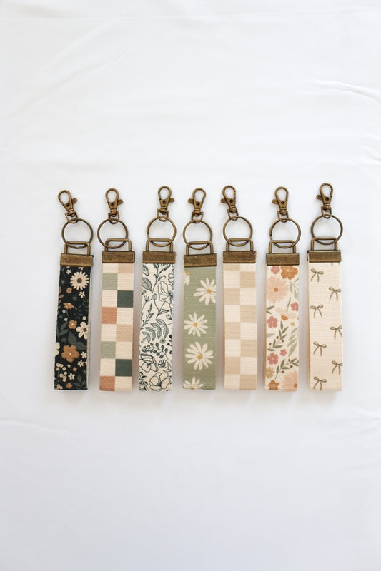 CANVAS WRISTLET LANDYARD KEYCHAIN