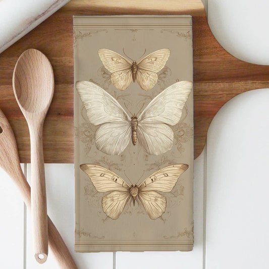VINTAGE BUTTERFLIES TEA TOWEL