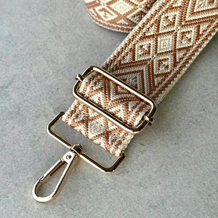UNDERSTATED CHEVRON DECORATIVE PURSE STRAP