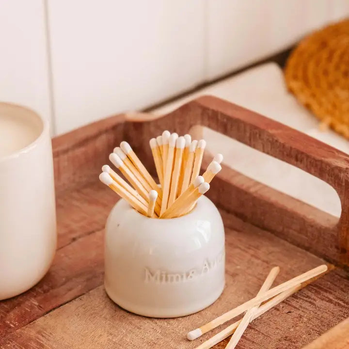 CERAMIC MATCH POT