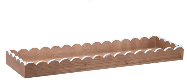 SCALLOPED RECTANGULAR TRAYS