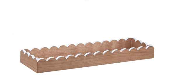 SCALLOPED RECTANGULAR TRAYS