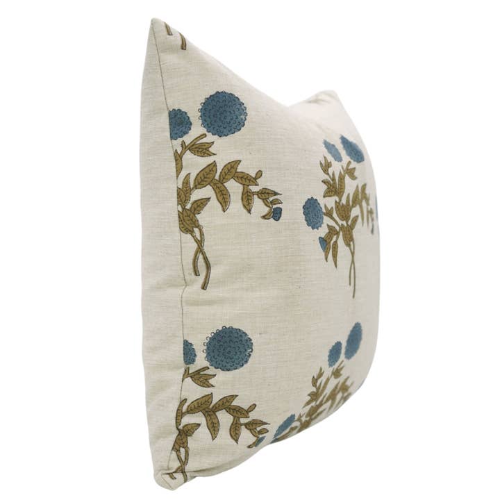GULAB BLOCK PRINT LINEN PILLOW