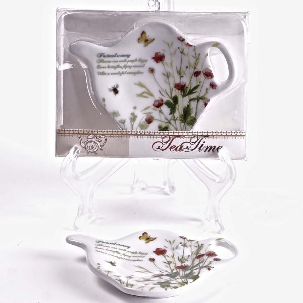 FIELD FLOWERS PORCELAIN TEA BAG HOLDER