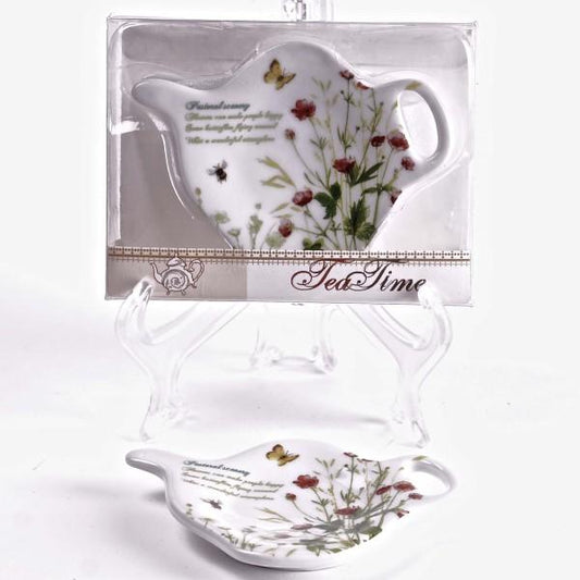 FIELD FLOWERS PORCELAIN TEA BAG HOLDER