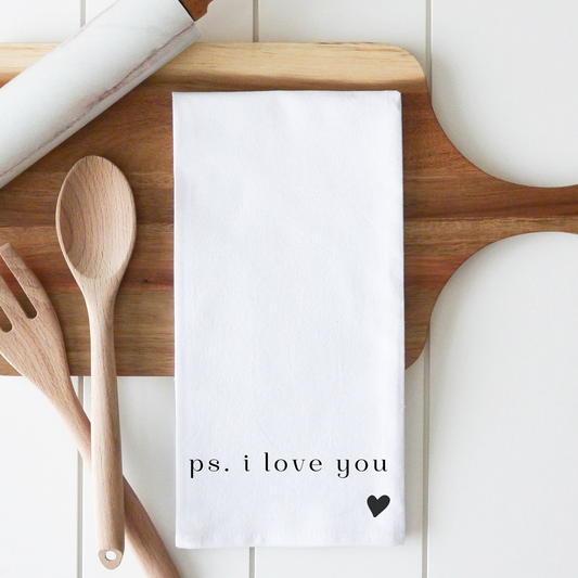 PS I LOVE YOU TEA TOWEL