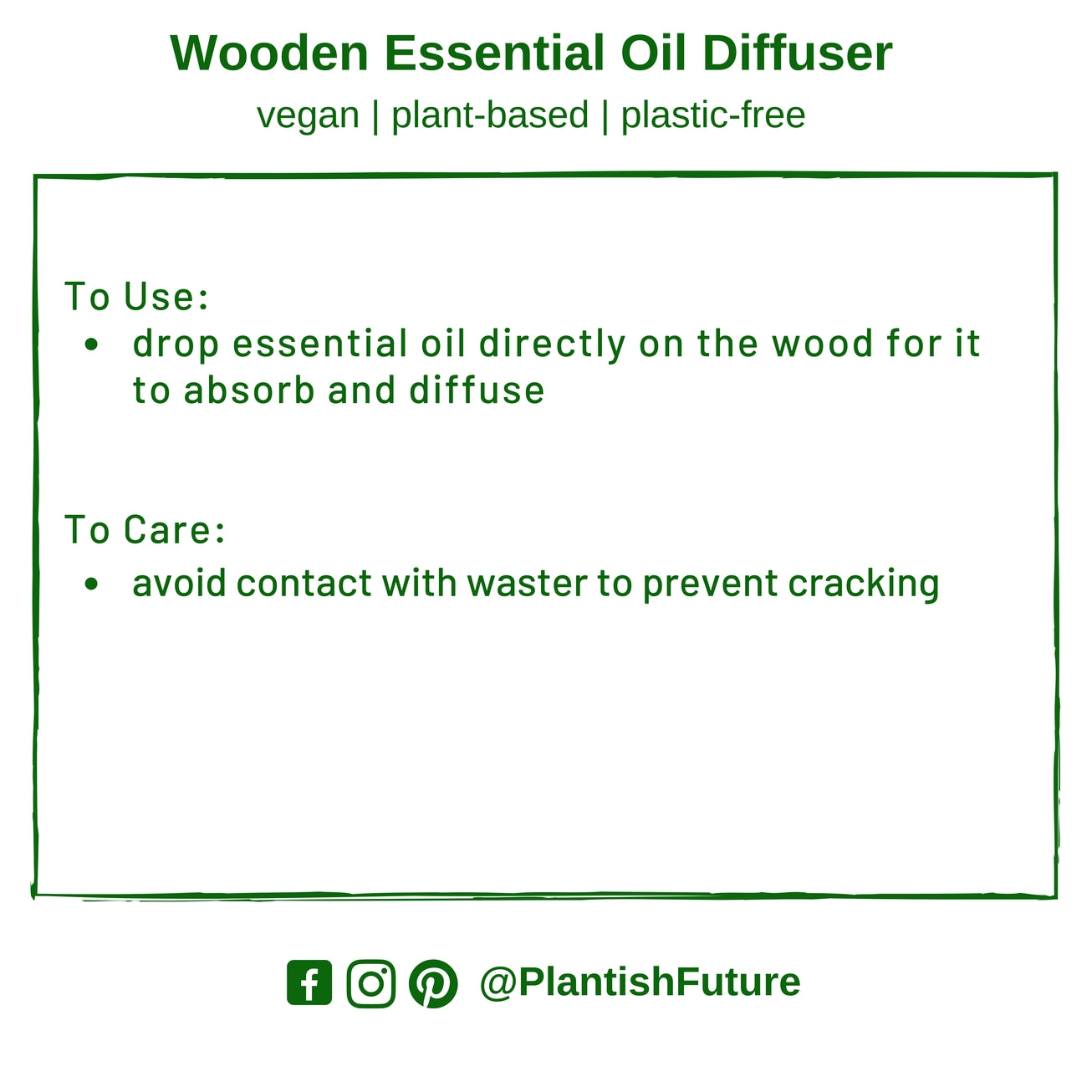 WOODEN CAR DIFFUSER
