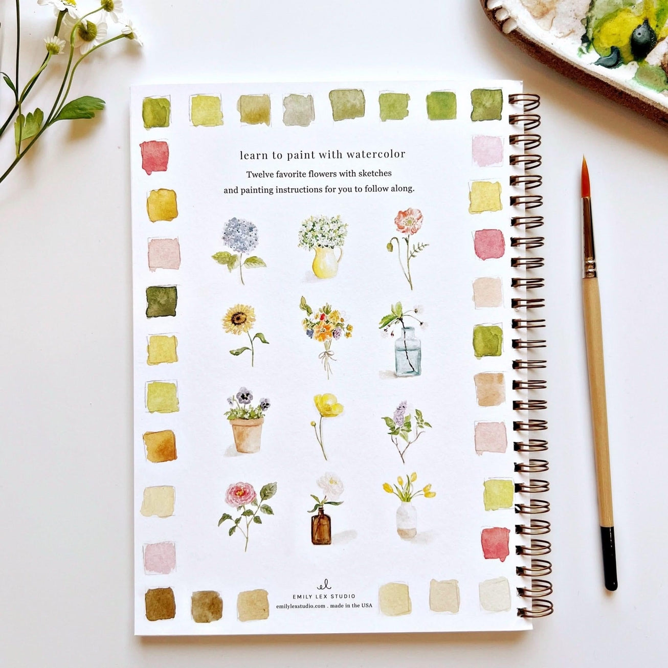 FLOWER WATERCOLOUR WORKBOOK