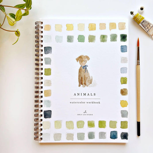 ANIMALS WATERCOLOUR WORKBOOK