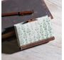 GREEN FLORAL CANVAS LEATHER JOURNAL