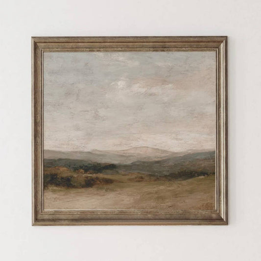 SOFT VALLEY LANDSCAPE CANVAS PRINT