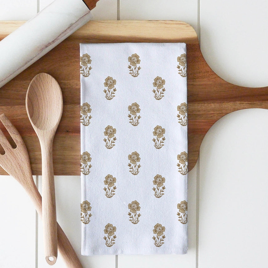 GOLD BLOCK TEA TOWEL