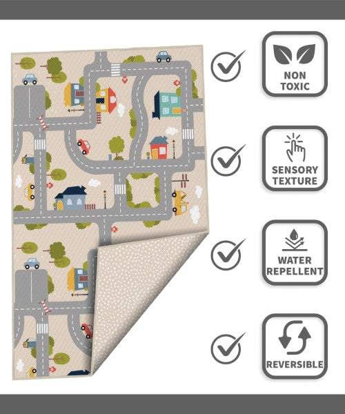 CITY REVERSIBLE WATERPROOF PLAY MAT