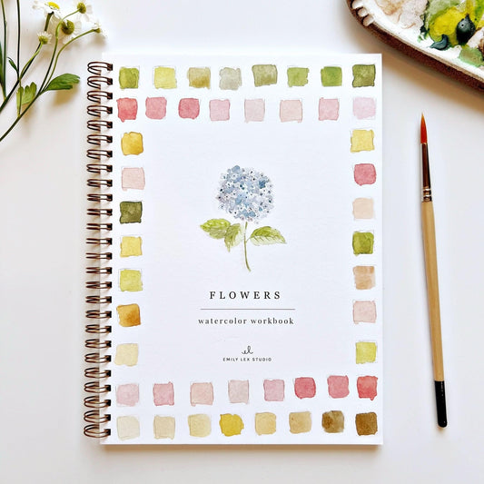 FLOWER WATERCOLOUR WORKBOOK