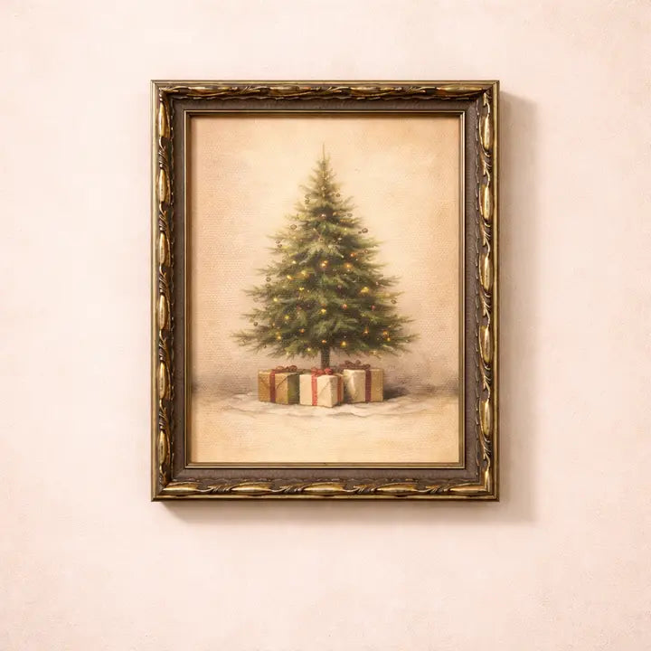 VINTAGE RUSTIC CHRISTMAS TREE FRAME