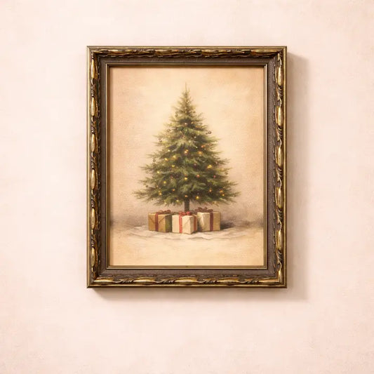 VINTAGE RUSTIC CHRISTMAS TREE FRAME