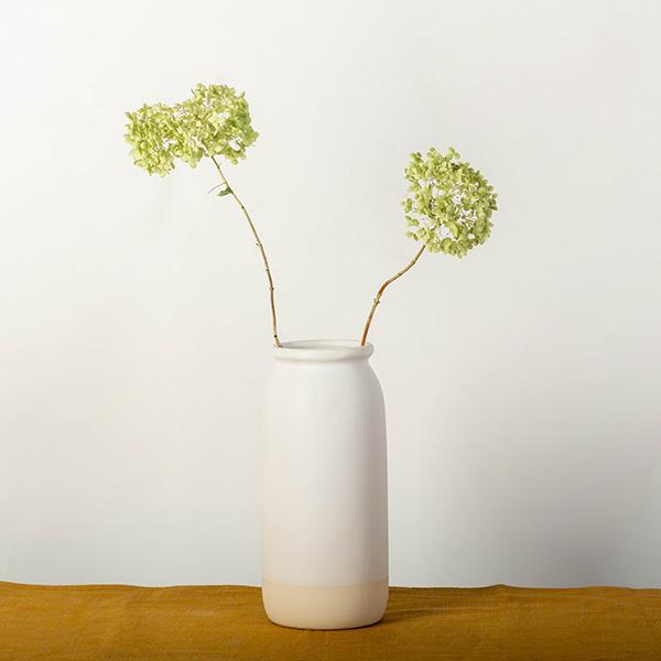 WHITE CERAMIC VASE