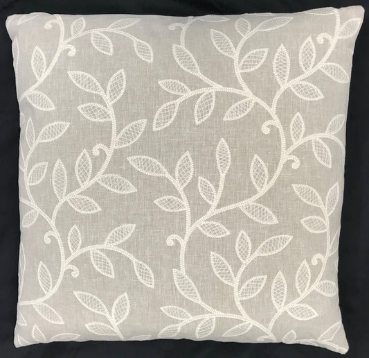 FLORAL EMBROIDERED PILLOW