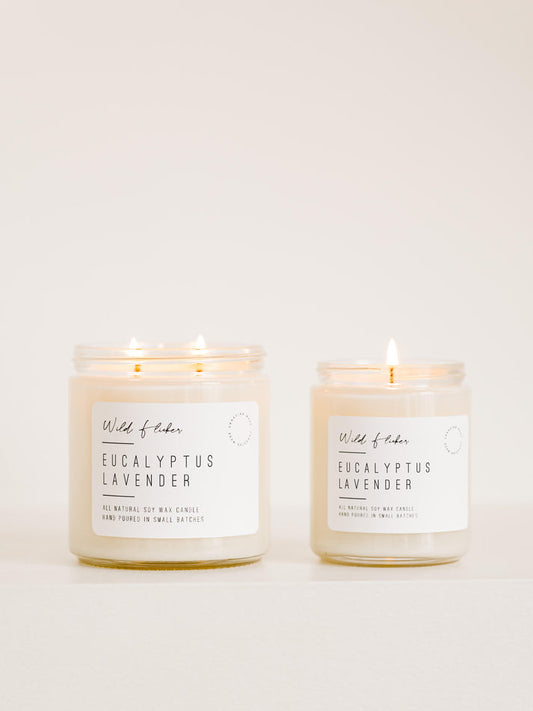 EUCALYPTUS LAVENDER SOY WAX CANDLE
