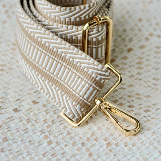 CREAM DECORATIVE PURSE STRAP