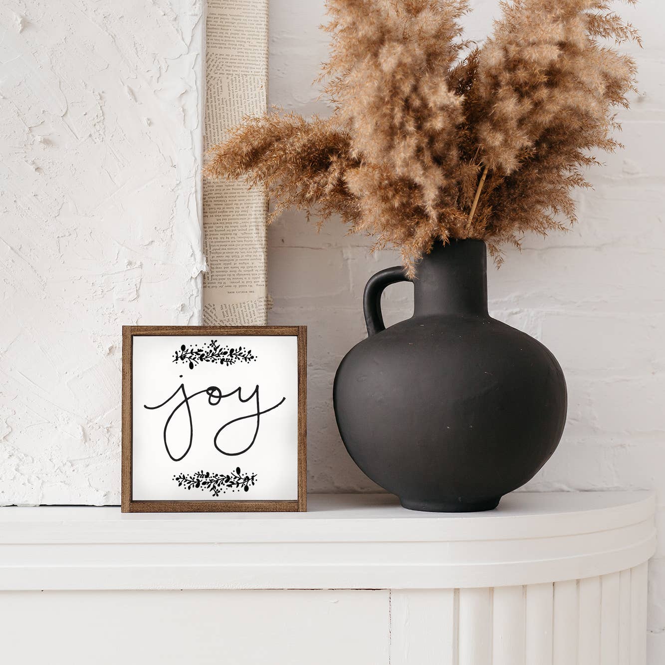 JOY WOOD SIGN