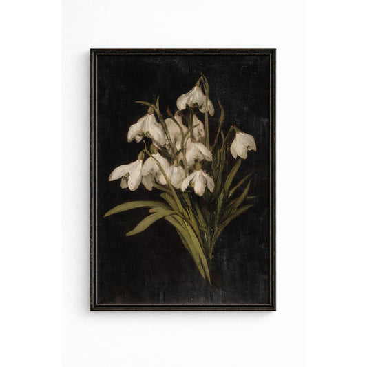 VINTAGE FLORAL BOTANICAL CANVAS PRINT