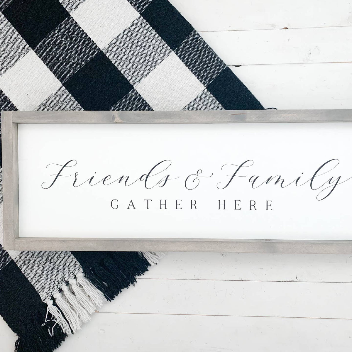 FRIENDS & FAMILY WOOD FRAMED ART