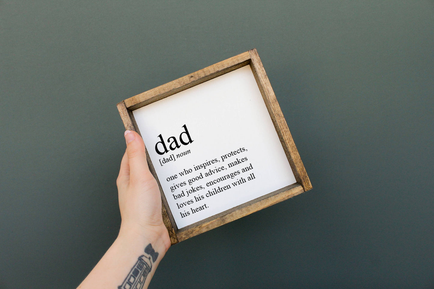 DAD WOOD SIGN
