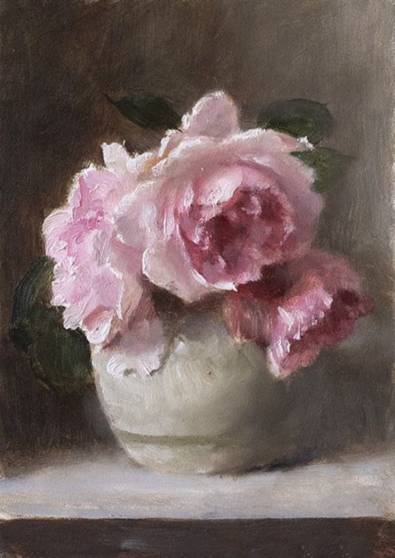 PINK PEONIES FLOWER CANVAS PRINT