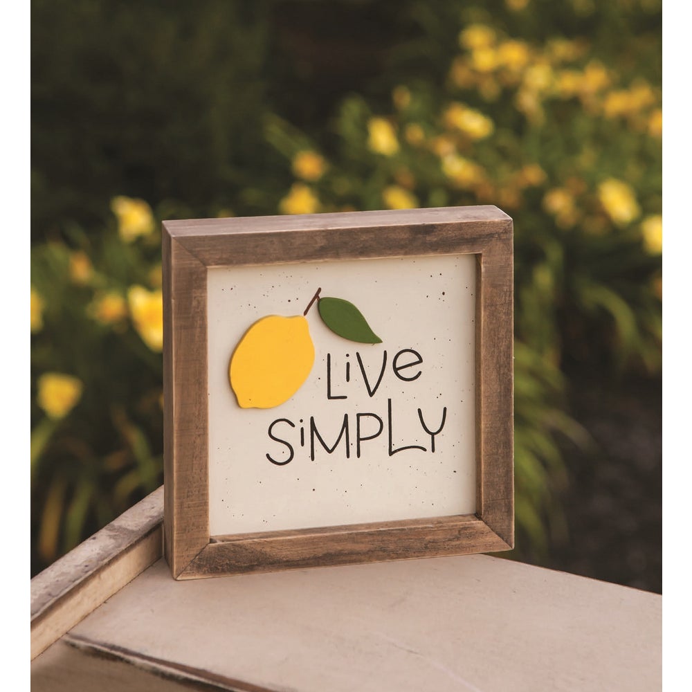 LIVE SIMPLY LEMON FRAME