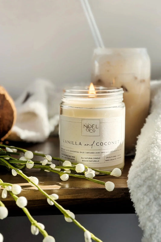 VANILLA & COCONUT 8OZ CANDLE